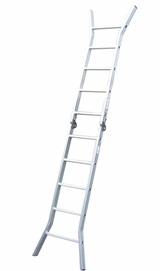 Aluminum ladder with two joints
