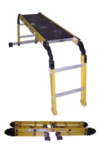Fiberglass ladder with four joints