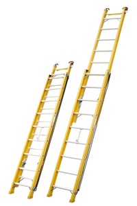 Fiberglass single-side extension ladder