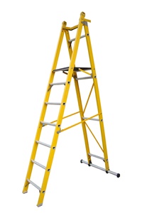 Fiberglass folding -platform ladder